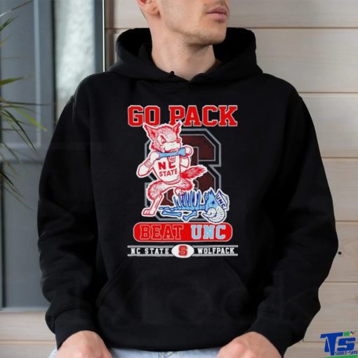 Go Pack beat UNC NC State Wolfpack shirt