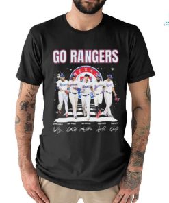 Go Rangers Texas Rangers World Series Signatures Shirt