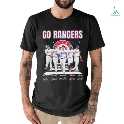 Go Rangers Texas Rangers World Series Signatures Shirt