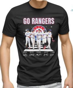 Go Rangers Texas Rangers World Series Signatures Shirt