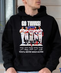 Go Twins you’ll never walk alone signatures shirt