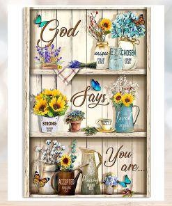 God Says You Are Vertical Poster