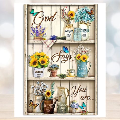 God Says You Are Vertical Poster