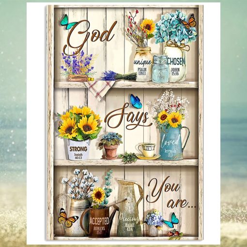 God Says You Are Vertical Poster