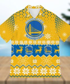 Golden State Warriors Christmas Hawaiian Shirt