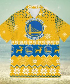 Golden State Warriors Christmas Hawaiian Shirt