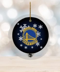 Golden State Warriors NBA Xmas Gifts 2023 Merry Christmas Ceramic Ornament