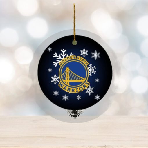 Golden State Warriors NBA Xmas Gifts 2023 Merry Christmas Ceramic Ornament
