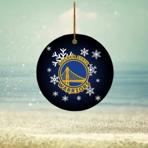 Golden State Warriors NBA Xmas Gifts 2023 Merry Christmas Ceramic Ornament