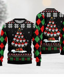 Golf Christmas Tree Snow Christmas Unisex Ugly Sweater