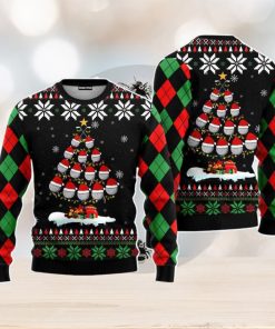 Golf Christmas Tree Snow Christmas Unisex Ugly Sweater