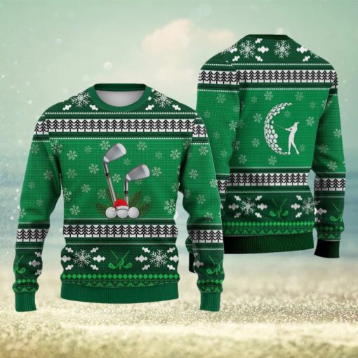 Golf Pattern Christmas Falling Snowflakes Sweater Trending For Men And Women Gift Holidays