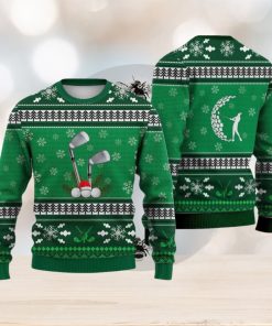 Golf Pattern Christmas Falling Snowflakes Sweater Trending For Men And Women Gift Holidays