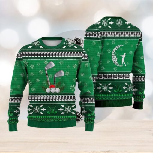 Golf Pattern Christmas Falling Snowflakes Sweater Trending For Men And Women Gift Holidays