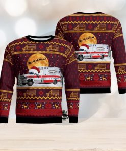 Goshen Massachusetts Highland Ambulance EMS AOP Ugly Sweater Christmas Season Gift