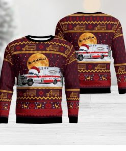 Goshen Massachusetts Highland Ambulance EMS AOP Ugly Sweater Christmas Season Gift