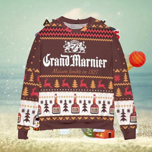 Grand Marnier Maison Fondee En 1827 Ugly Christmas Sweater Special Gift For Men Women