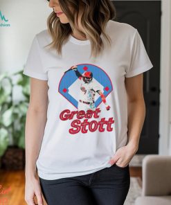 Great Stott Bat Spike Ladies Boyfriend Baseball shirt