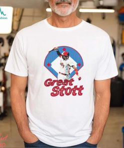 Great Stott Bat Spike Ladies Boyfriend Baseball shirt