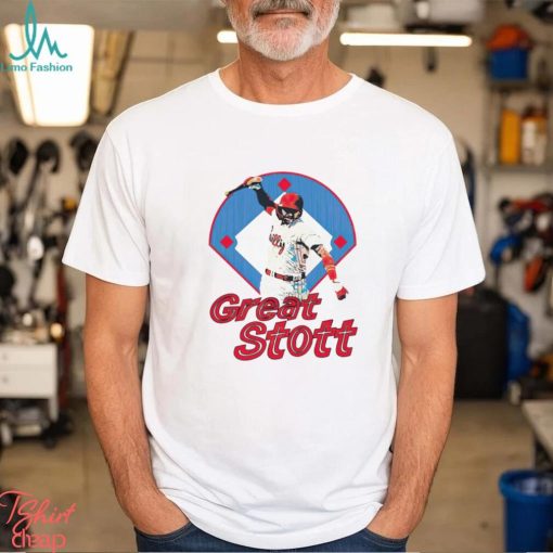 Great Stott Bat Spike Ladies Boyfriend Baseball shirt