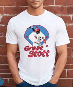 Great Stott Bat Spike Ladies Boyfriend Baseball shirt