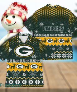 Green Bay Best Ugly Christmas 3D Hawaiian Shirt Printed Fans Gift For Family Holidays