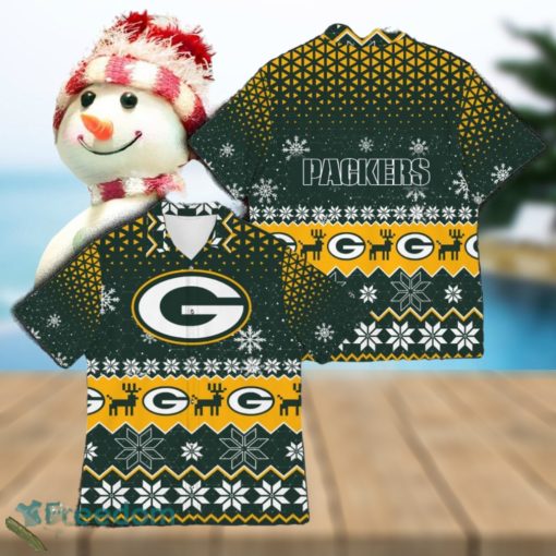 Green Bay Best Ugly Christmas 3D Hawaiian Shirt Printed Fans Gift For Family Holidays