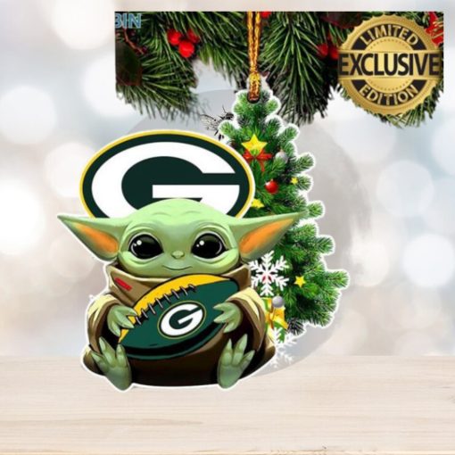 Green Bay Packers Baby Yoda NFL Christmas Tree Decorations Ornament