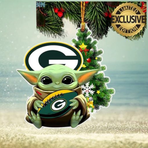 Green Bay Packers Baby Yoda NFL Christmas Tree Decorations Ornament