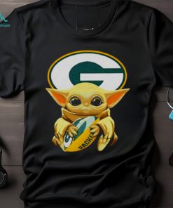 Baby Yoda Hug Green Bay Packer Shirt