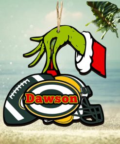 Green Bay Packers NFL Grinch Personalized Ornament SP121023108ID03