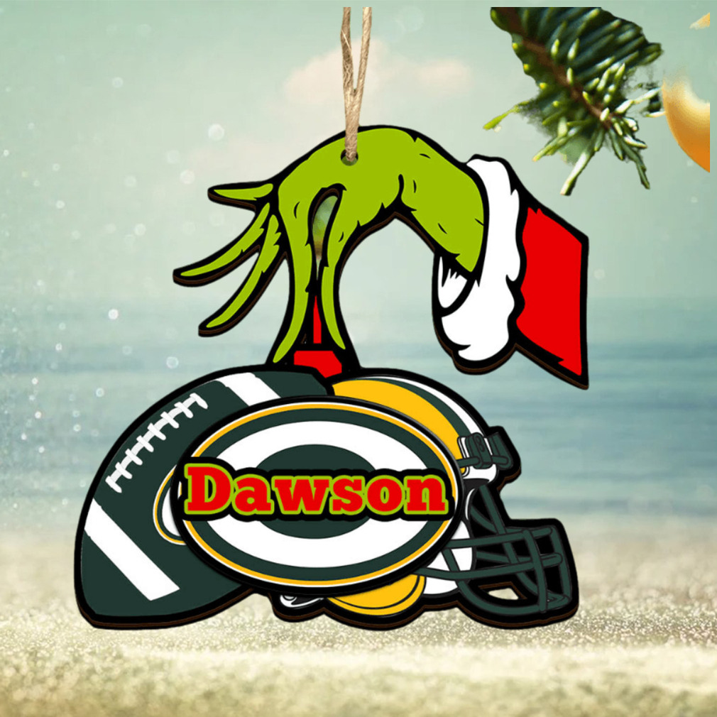 Green Bay Packers NFL Grinch Personalized Ornament SP121023108ID03 Green Bay Packers NFL Grinch Personalized Ornament SP121023108ID03