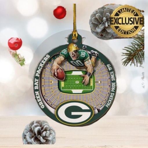 Green Bay Packers NFL Mascot Christmas Tree Decorations Ornament
