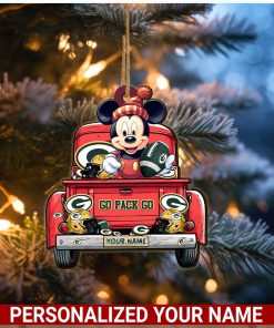 Green Bay Packers NFL Mickey Ornament Personalized Your Name SP12102342ID05