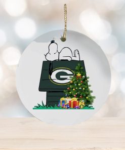 Green Bay Packers Snoopy NFL Football Ornaments