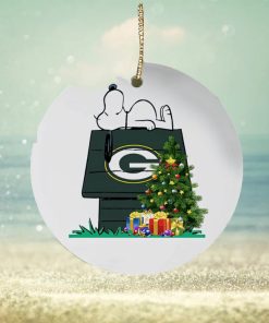 Green Bay Packers Snoopy NFL Football Ornaments