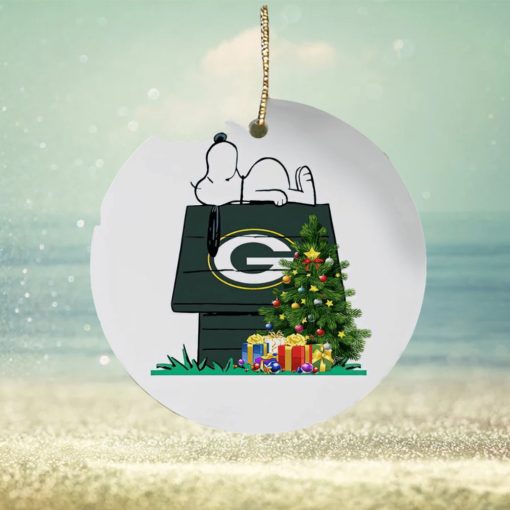 Green Bay Packers Snoopy NFL Football Ornaments