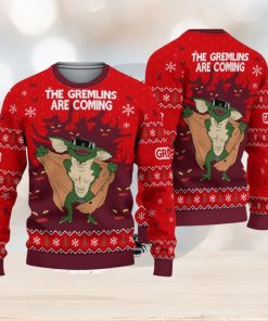 Gremlins The Gremlins Are Coming Ugly Christmas Sweater All Over Print Sweater