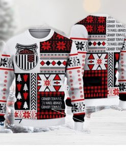 Grimsby Town Handmade Efl Logo Team Ugly Christmas Sweater For Fans Gift Unisex Sweatshirt