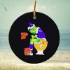 The Nightmare Before Christmas characters West Virginia Mountaineers on the car ornament