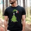 Grinch and Jack Skellington Papa Johns Hallo Thanks Mas t shirt