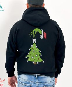 Grinch Hand Holding Tooth Dental Tree Christmas Shirt
