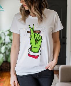 Grinch Hand Smoking Cannabis Shirt
