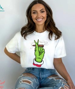 Grinch Hand Smoking Cannabis Shirt