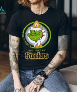 Grinch I hate people but I love my Steelers shirt