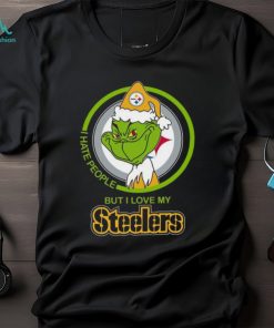 Grinch I hate people but I love my Steelers shirt