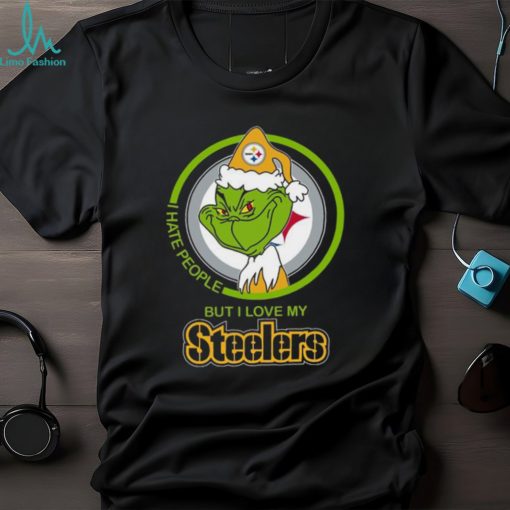 Grinch I hate people but I love my Steelers shirt
