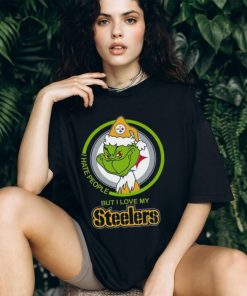 Grinch I hate people but I love my Steelers shirt