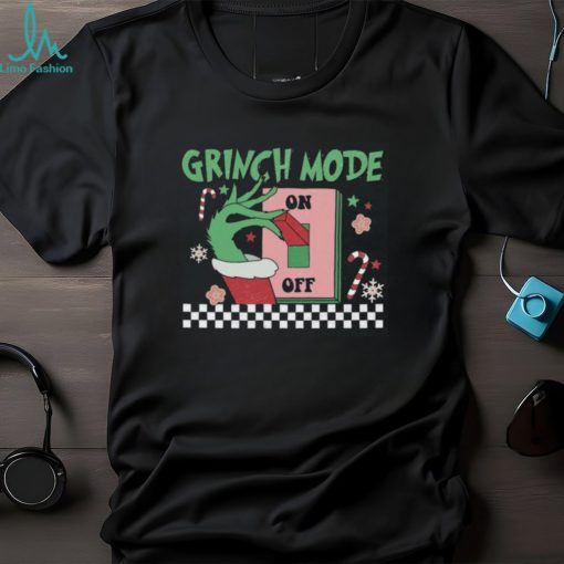 Grinch Mode On Off Retro Sweatshirt, Grinch Hoodie, Christmas Cute Xmas Tee, Grinch Sweat