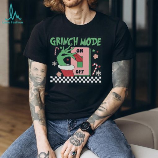Grinch Mode On Off Retro Sweatshirt, Grinch Hoodie, Christmas Cute Xmas Tee, Grinch Sweat